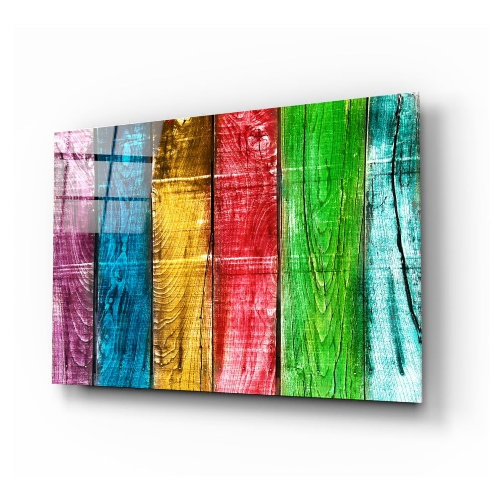 Sklenený obraz Insigne Colored Wood, 110 x 70 cm - Bonami.sk