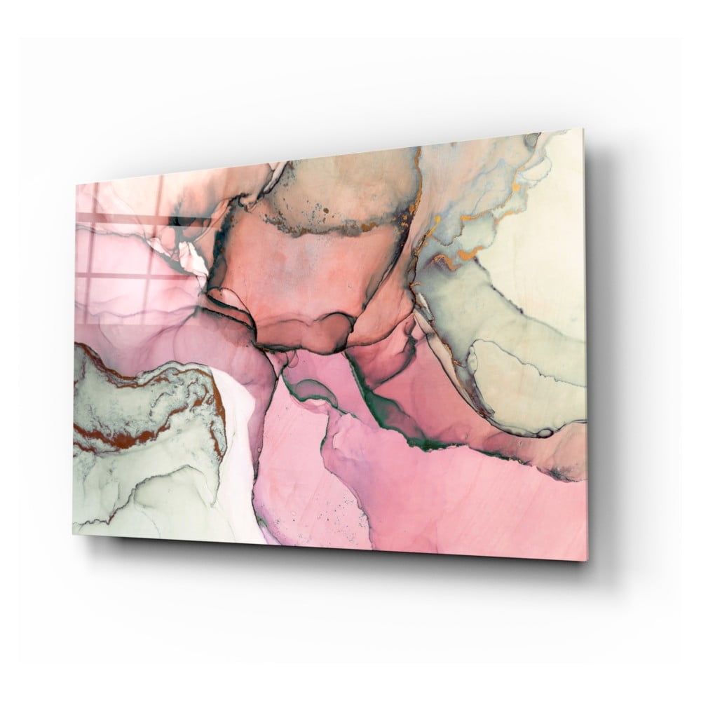 Sklenený obraz Insigne Rose Marble Pattern, 110 x 70 cm - Bonami.sk