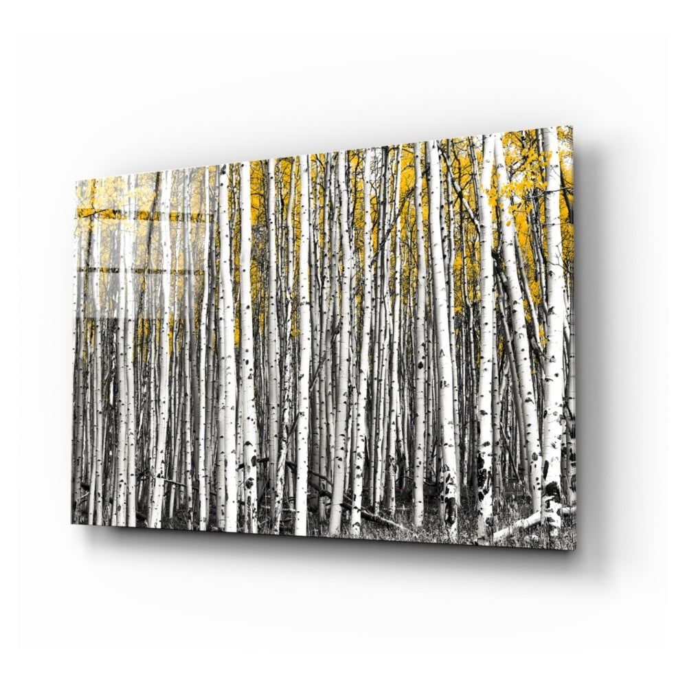 Sklenený obraz Insigne Yellow Forest, 110 x 70 cm - Bonami.sk