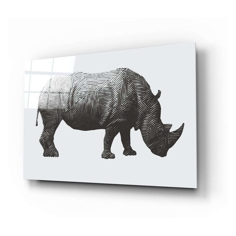 Sklenený obraz Insigne Rhino Rhino, 72 x 46 cm - Bonami.sk