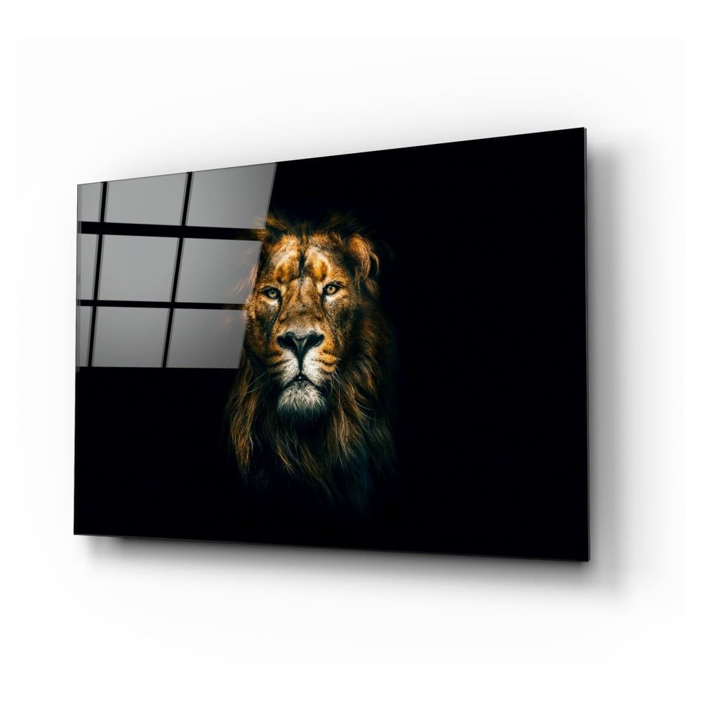 Sklenený obraz Insigne Lion, 72 x 46 cm - Bonami.sk