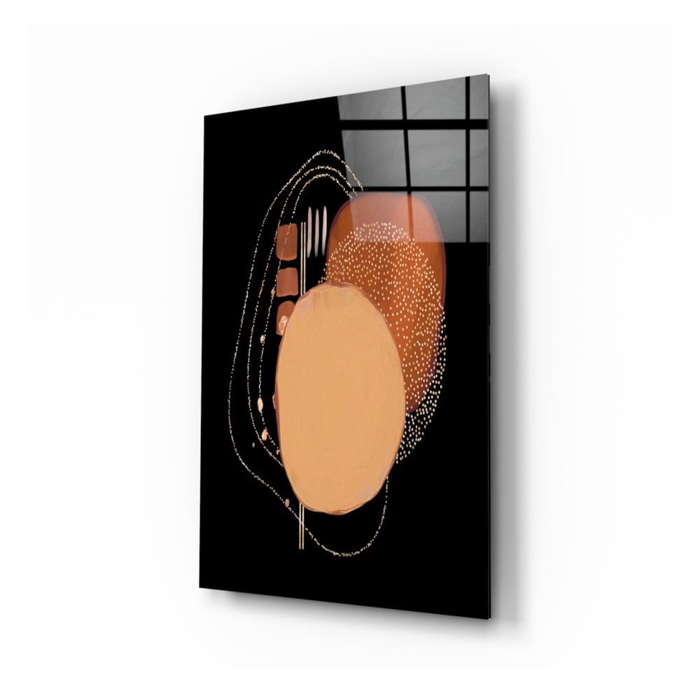 Sklenený obraz Insigne Abstract Black, 46 x 72 cm - Bonami.sk