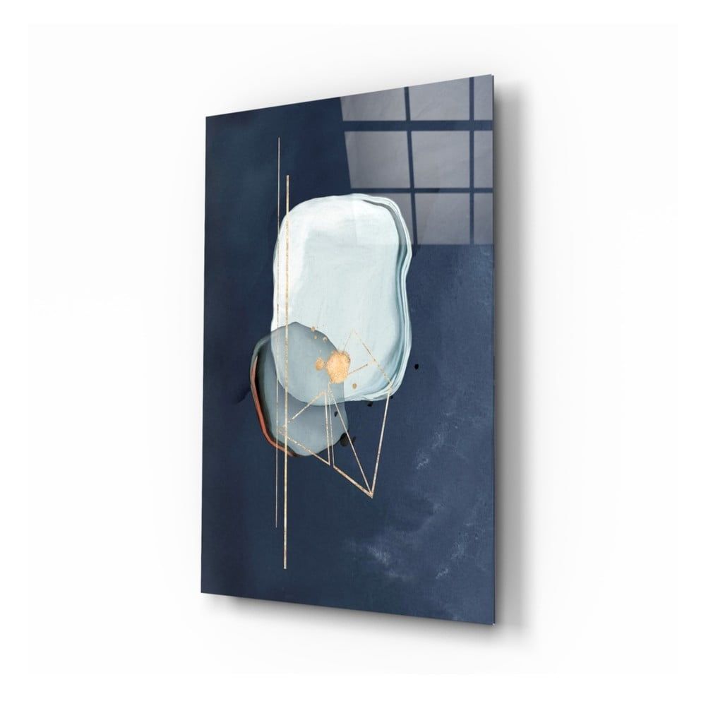 Sklenený obraz Insigne Abstract Gray, 72 x 46 cm - Bonami.sk