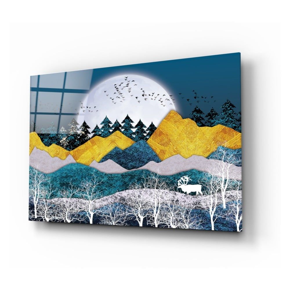 Sklenený obraz Insigne Illustration Landscape, 72 x 46 cm - Bonami.sk