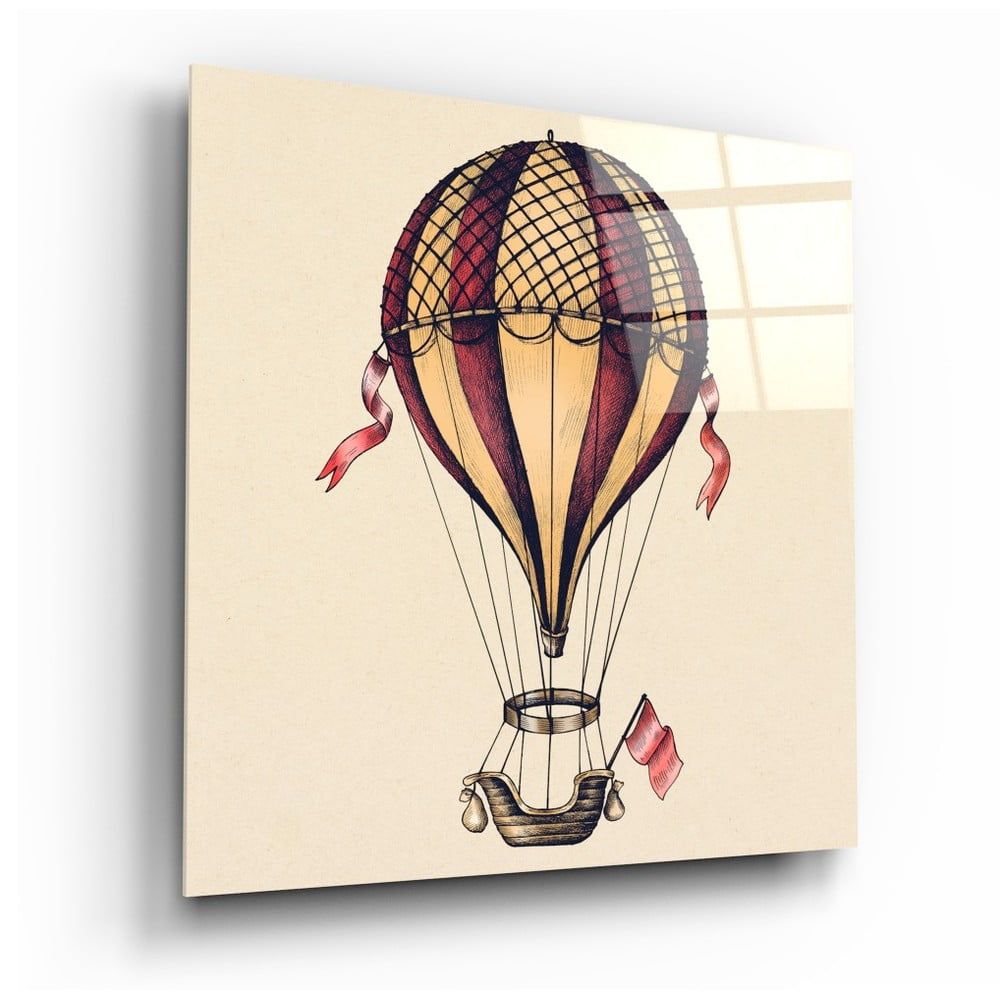 Sklenený obraz Insigne Ballon Journey Towards Freedom, 60 x 60 cm - Bonami.sk