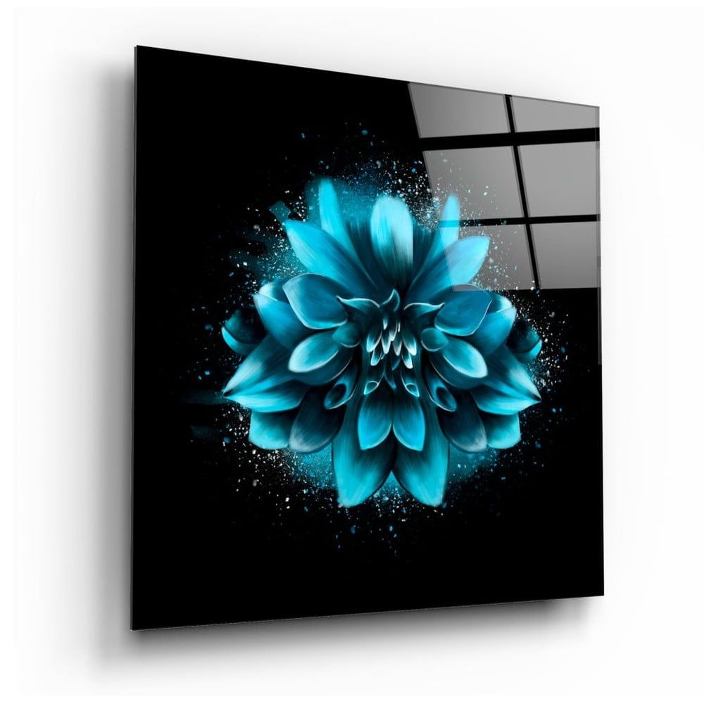 Sklenený obraz Insigne Blue Flower, 40 x 40 cm - Bonami.sk