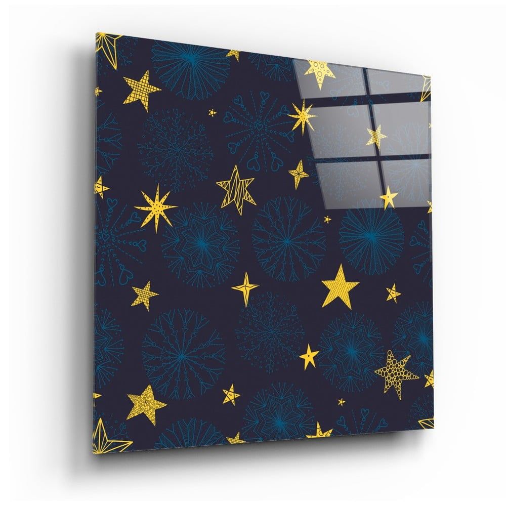 Sklenený obraz Insigne Snow and Stars, 40 x 40 cm - Bonami.sk