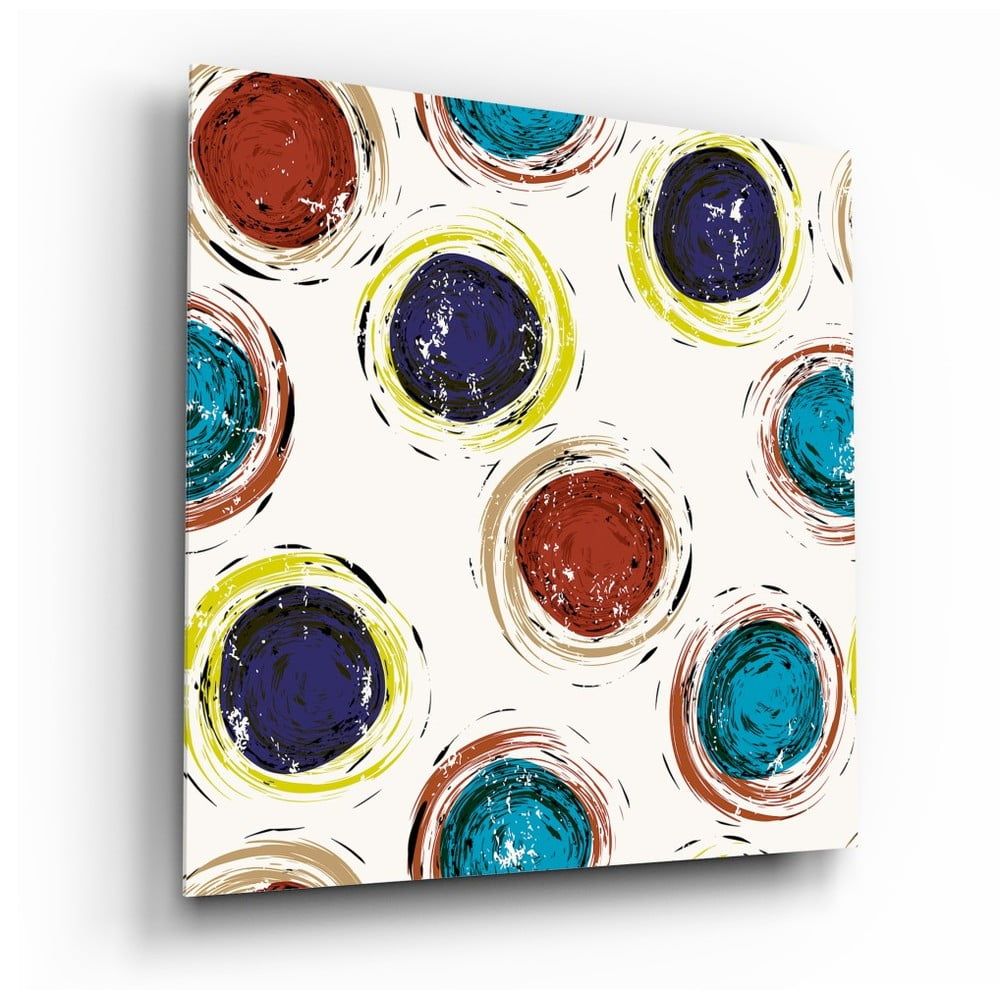 Sklenený obraz Insigne Colored Cores, 40 x 40 cm - Bonami.sk