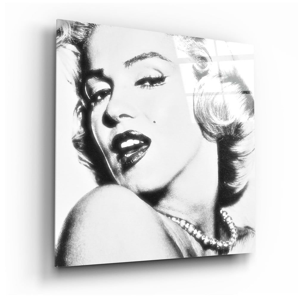 Sklenený obraz Insigne Marilyn Monroe, 40 x 40 cm - Bonami.sk