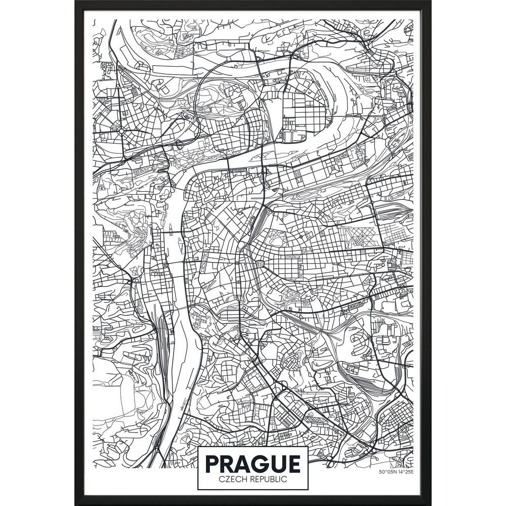 Plagát DecoKing Map Prague, 70 x 50 cm - Bonami.sk