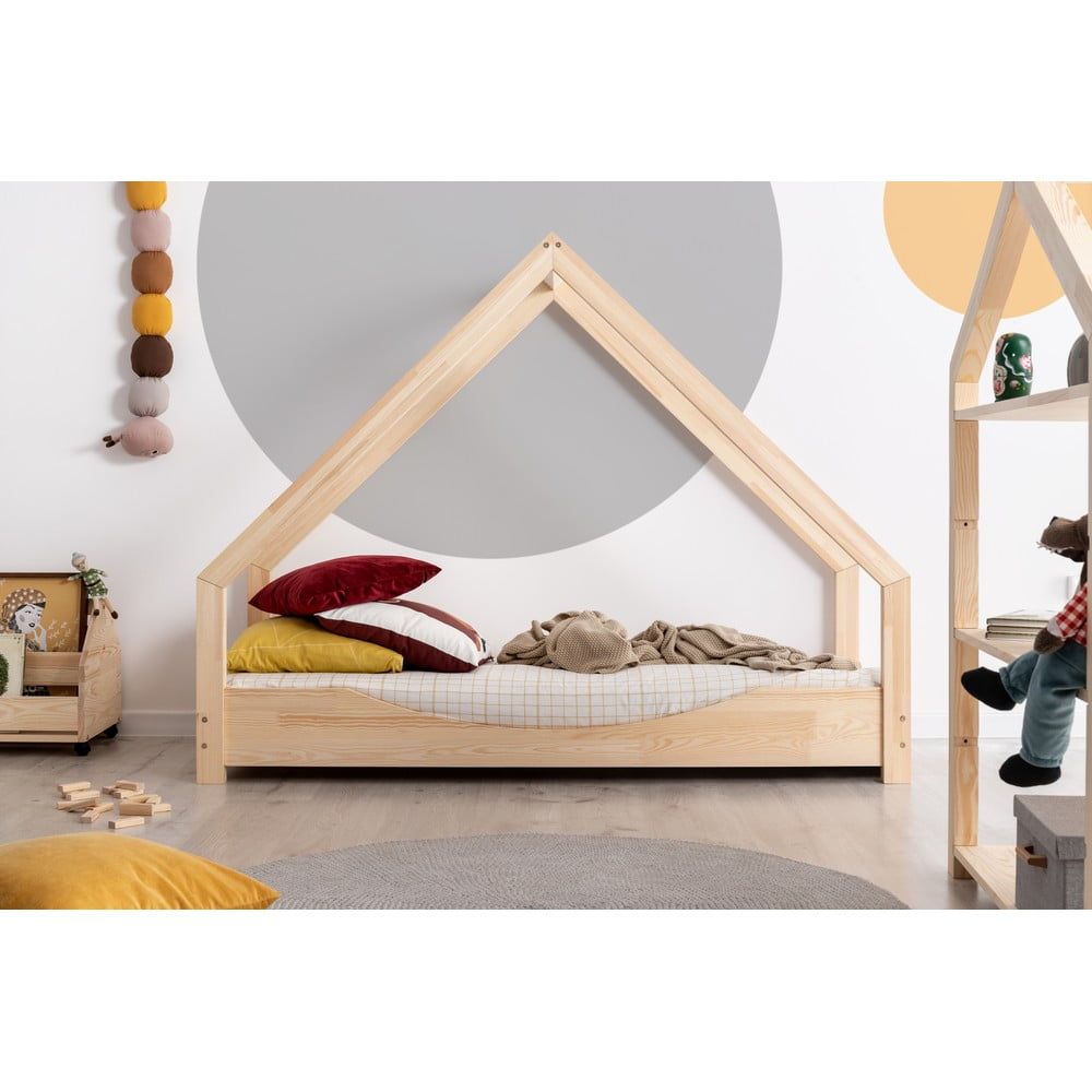 Domčeková detská posteľ z borovicového dreva Adeko Loca Elin, 70 x 160 cm - Bonami.sk