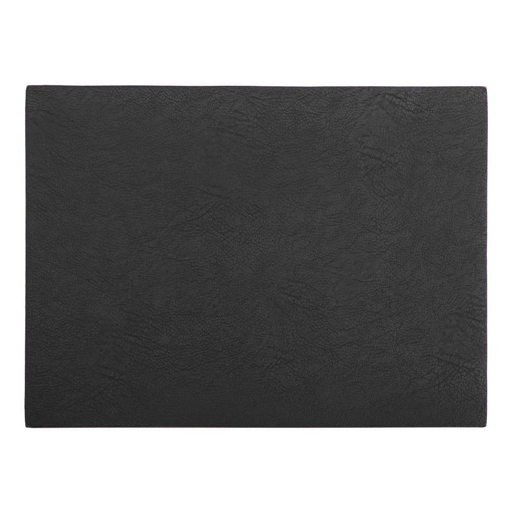 Čierne prestieranie z imitácie kože ZicZac Troja Rectangle, 33 x 45 cm - Bonami.sk
