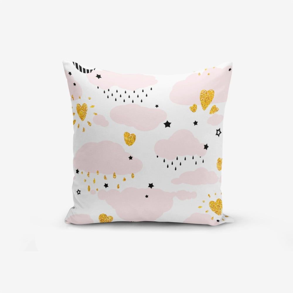 Obliečka na vankúš s prímesou bavlny Minimalist Cushion Covers Pink Clouds Modern, 45 × 45 cm - Bonami.sk