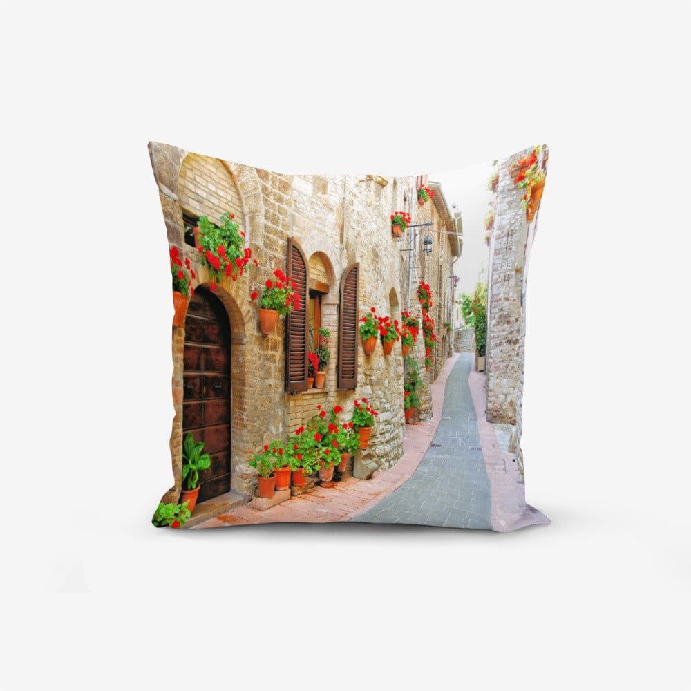 Obliečka na vankúš s prímesou bavlny Minimalist Cushion Covers Colorful Street, 45 × 45 cm - Bonami.sk
