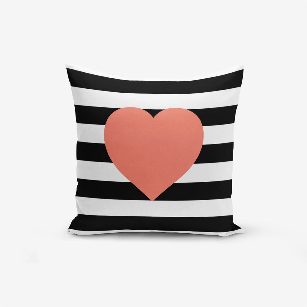 Obliečka na vaknúš s prímesou bavlny Minimalist Cushion Covers Striped Pomegrate, 45 × 45 cm - Bonami.sk
