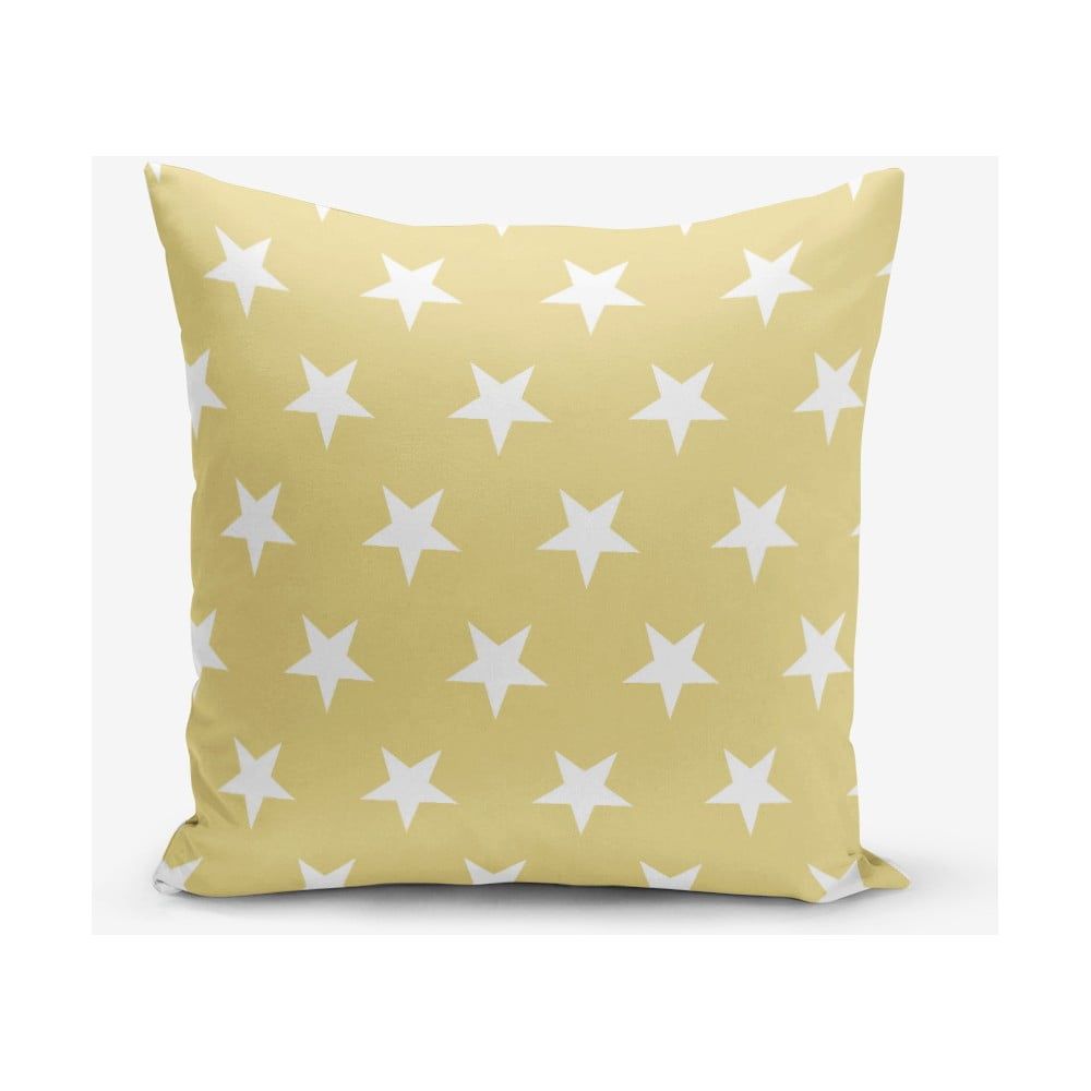 Žltá obliečka na vankúš s motívom hviezdd Minimalist Cushion Covers, 45 × 45 cm - Bonami.sk