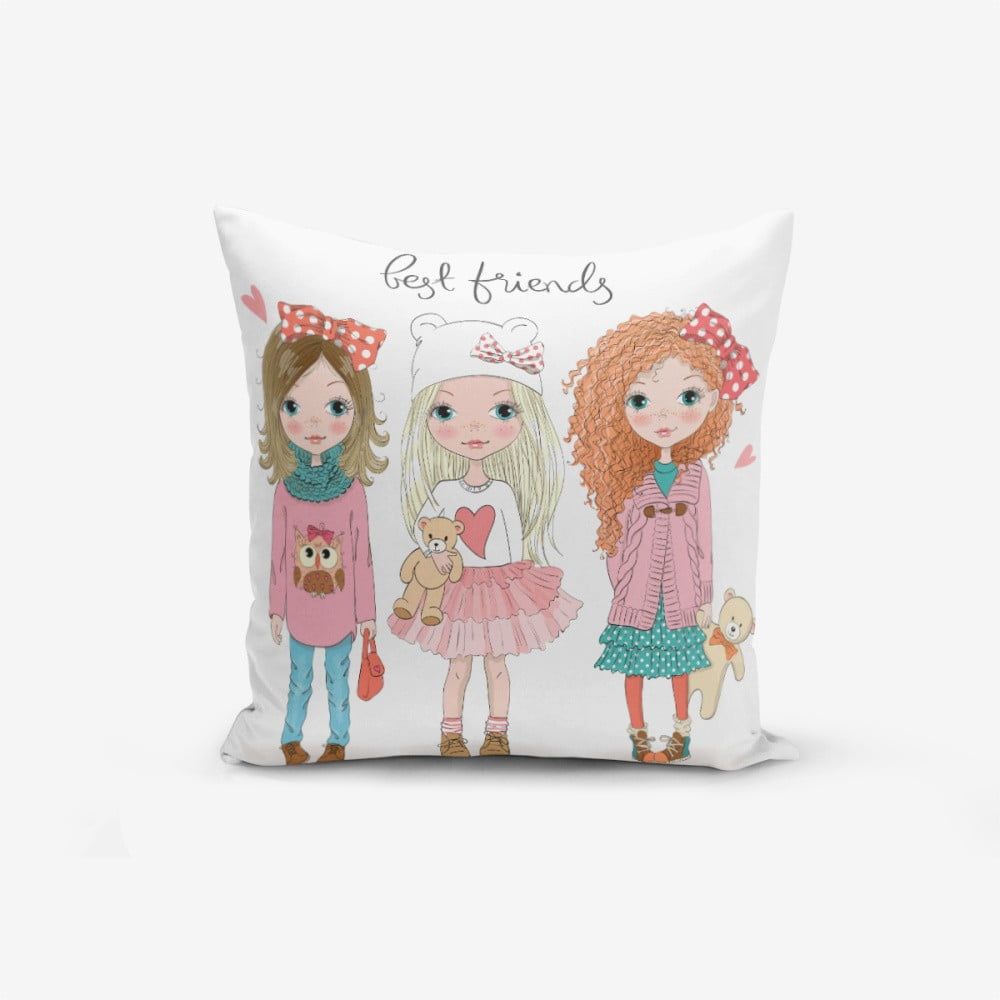 Obliečka na vankúš s prímesou bavlny Minimalist Cushion Covers Best Friends, 45 × 45 cm - Bonami.sk