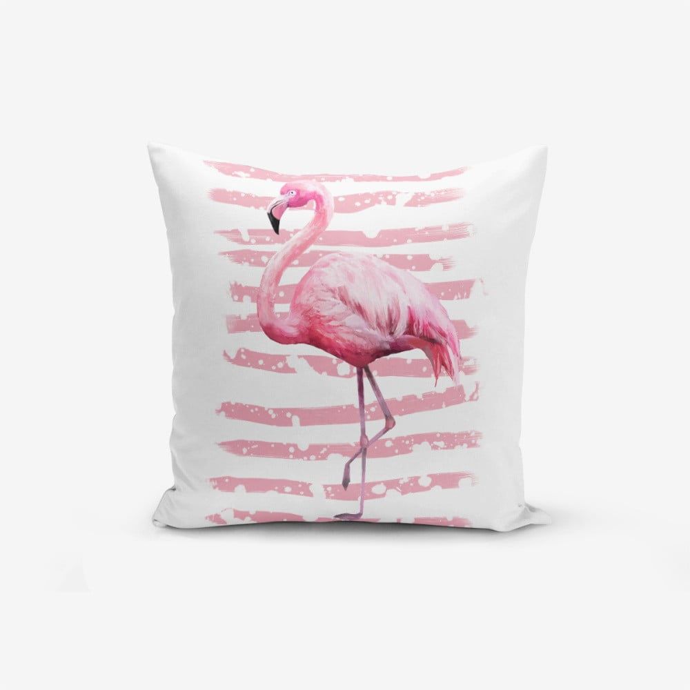 Obliečka na vankúš Minimalist Cushion Covers Linears Flamingo, 45 × 45 cm - Bonami.sk