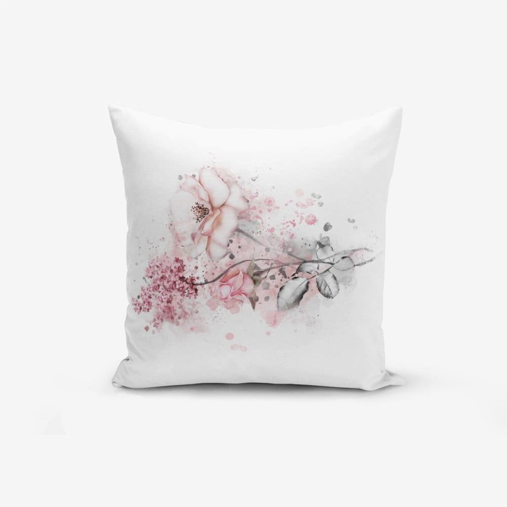 Obliečka na vankúš s prímesou bavlny Minimalist Cushion Covers Ogea Flower Leaf, 45 × 45 cm - Bonami.sk