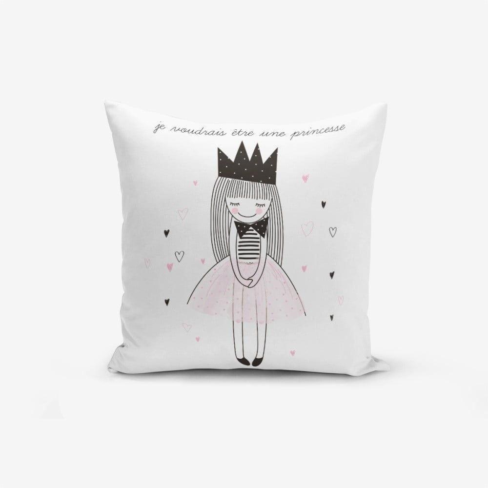 Obliečka na vankúš s prímesou bavlny Minimalist Cushion Covers Je Noudrais Etre Une Princesse, 45 × 45 cm - Bonami.sk