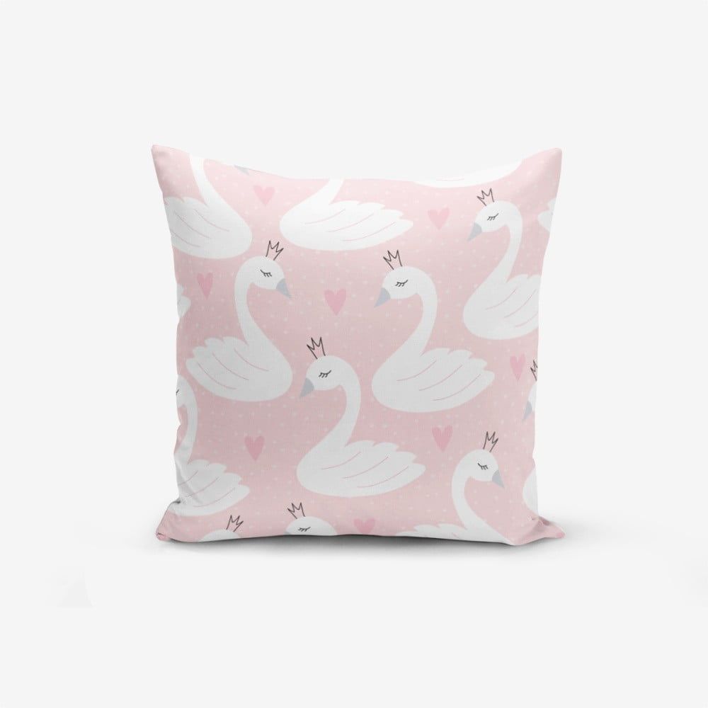 Obliečka na vankúš s prímesou bavlny Minimalist Cushion Covers Pink Puan Animal Theme, 45 × 45 cm - Bonami.sk