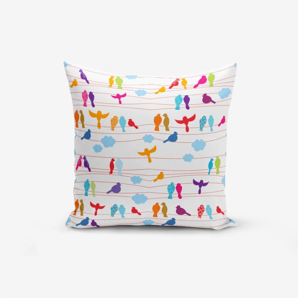 Obliečka na vankúš s prímesou bavlny Minimalist Cushion Covers Colorful Bird, 45 × 45 cm - Bonami.sk