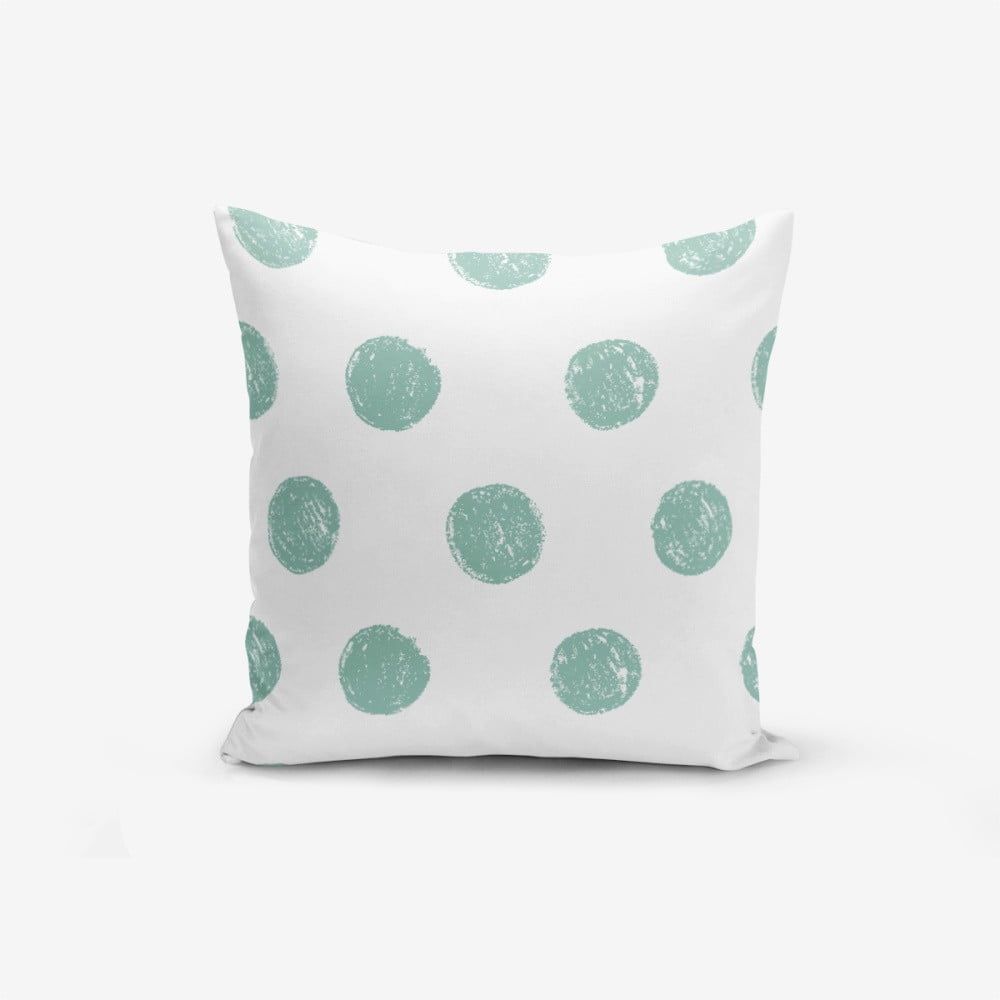 Obliečka na vankúš s prímesou bavlny Minimalist Cushion Covers Mind Green With Points, 45 × 45 cm - Bonami.sk