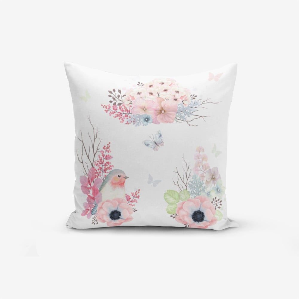 Obliečka na vankúš s prímesou bavlny Minimalist Cushion Covers Special Design Bird Modern, 45 × 45 cm - Bonami.sk