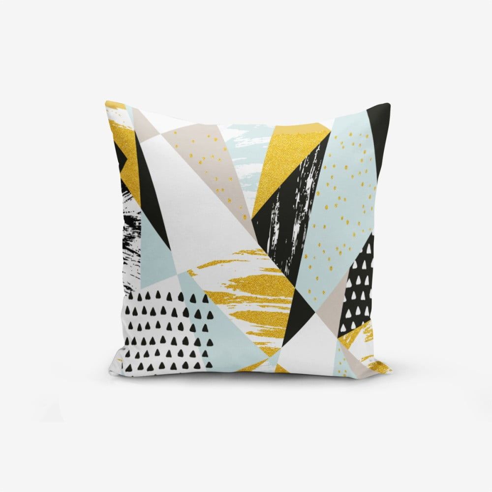 Obliečka na vankúš s prímesou bavlny Minimalist Cushion Covers Liandnse Modern Geometric Sekiller, 45 × 45 cm - Bonami.sk
