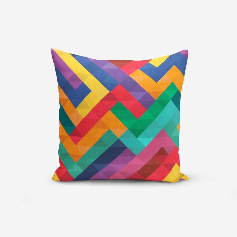Obliečka na vankúš s prímesou bavlny Minimalist Cushion Covers Colorful Geometric Desen, 45 × 45 cm - Bonami.sk
