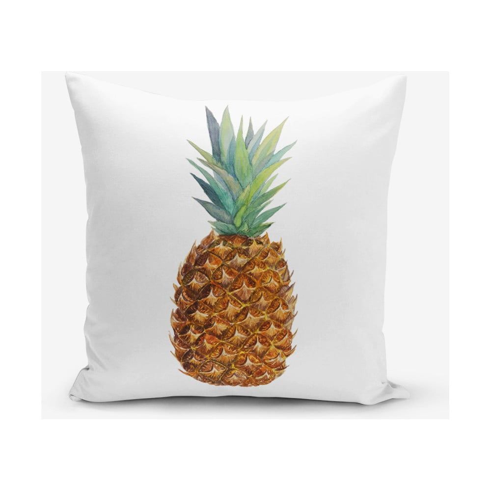 Obliečka na vankúš s prímesou bavlny s motívom ananasu Minimalist Cushion Covers Pine, 45 × 45 cm - Bonami.sk