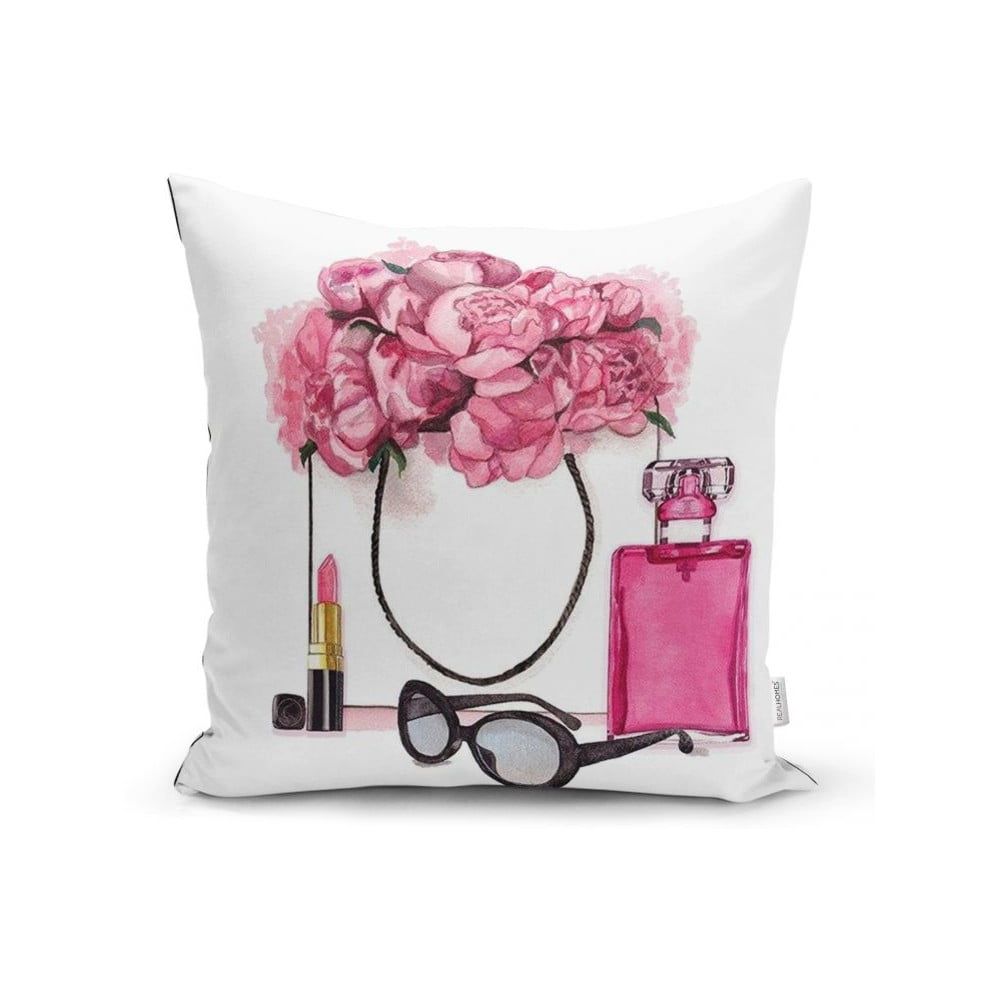 Obliečka na vankúš Minimalist Cushion Covers Pink Flowers and Perfume, 45 x 45 cm - Bonami.sk