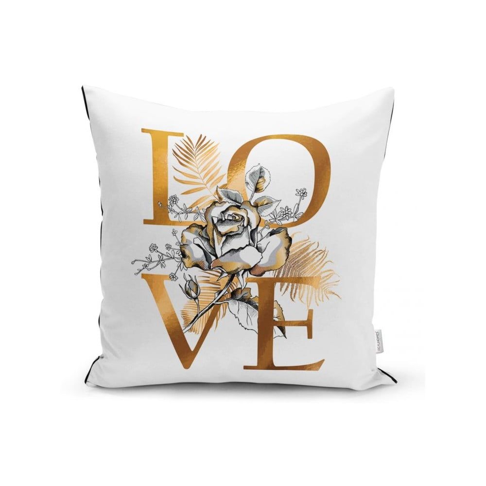 Obliečka na vankúš Minimalist Cushion Covers Golden Love Sign, 45 x 45 cm - Bonami.sk