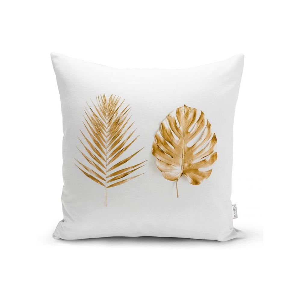 Obliečka na vankúš Minimalist Cushion Covers Golden Leafes, 45 x 45 cm - Bonami.sk