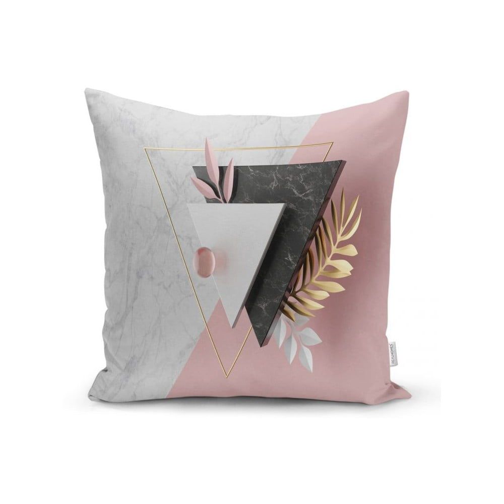 Obliečka na vankúš Minimalist Cushion Covers BW Marble Triangles, 45 x 45 cm - Bonami.sk