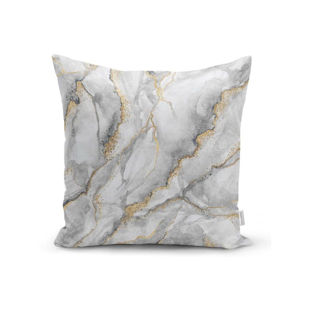 Obliečka na vankúš Minimalist Cushion Covers Marble With Hint Of Gold, 45 x 45 cm - Bonami.sk