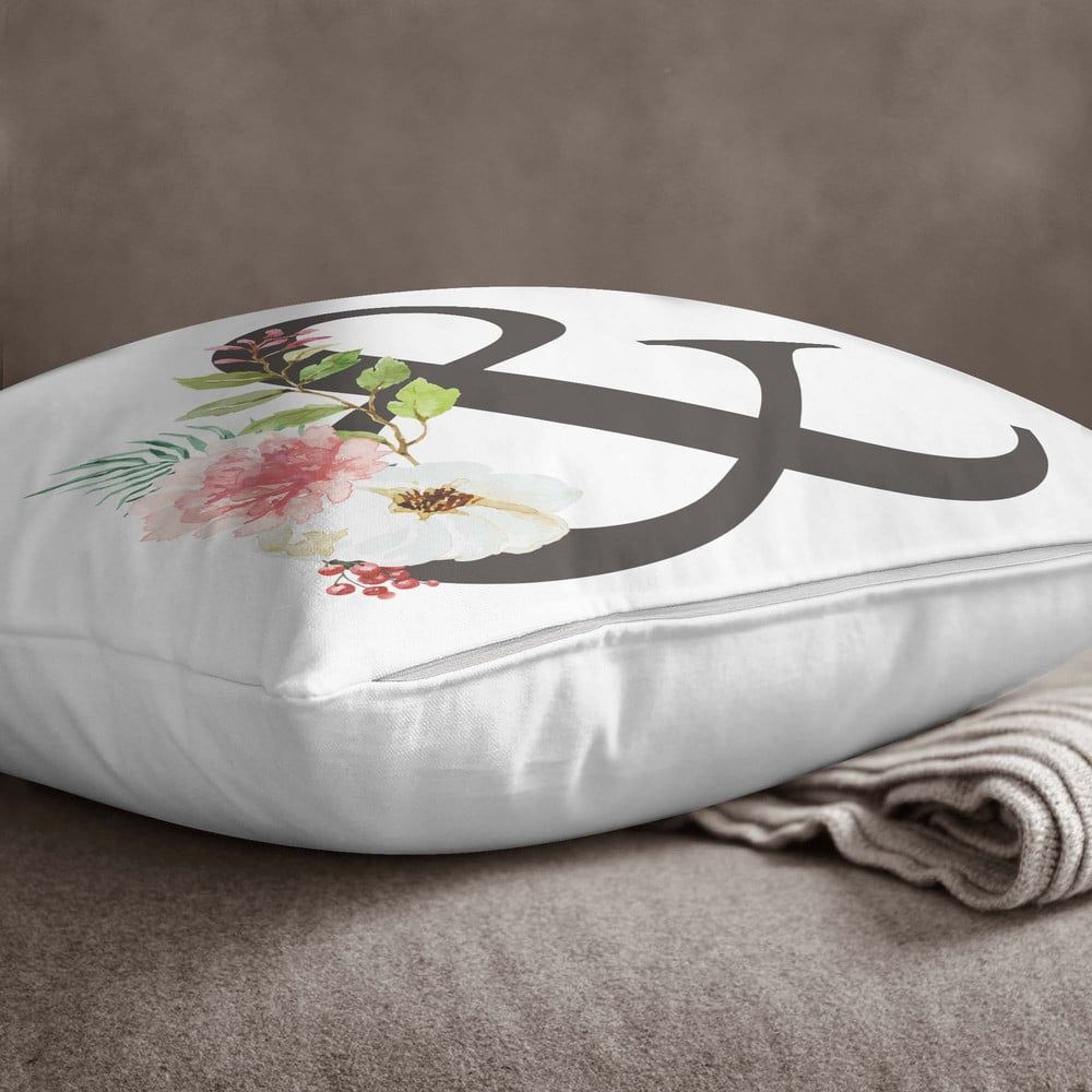 Obliečka na vankúš Minimalist Cushion Covers Floral Alphabet &, 45 x 45 cm - Bonami.sk