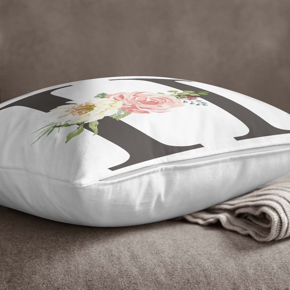 Obliečka na vankúš Minimalist Cushion Covers Floral Alphabet H, 45 x 45 cm - Bonami.sk
