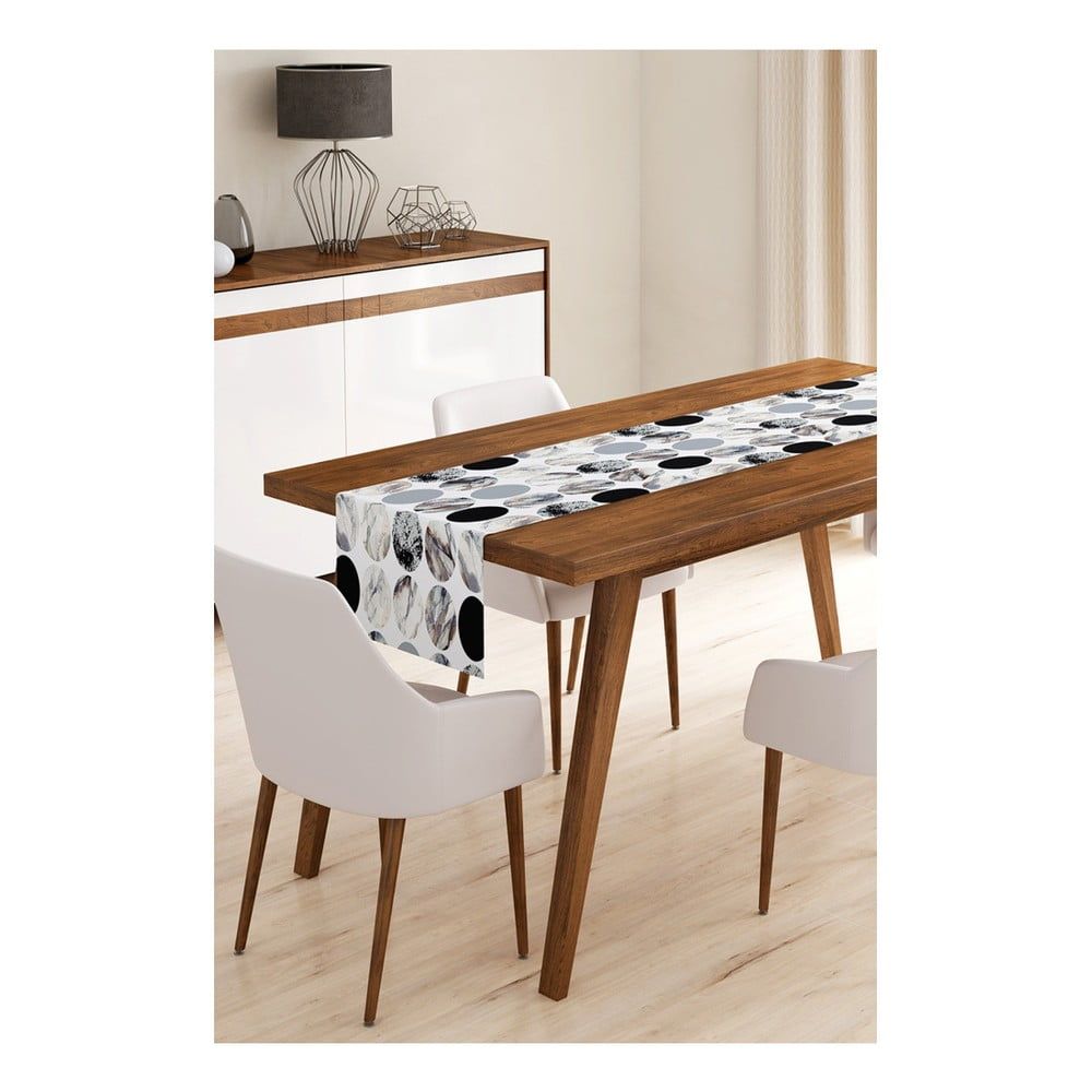 Behúň na stôl z mikrovlákna Minimalist Cushion Covers Pearl, 45 × 145 cm - Bonami.sk