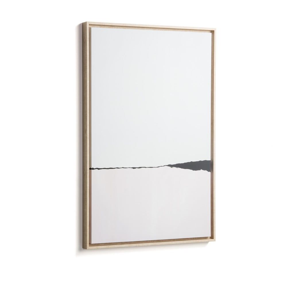 Biely obraz v ráme La Forma Abstract, 60 x 90 cm - Bonami.sk