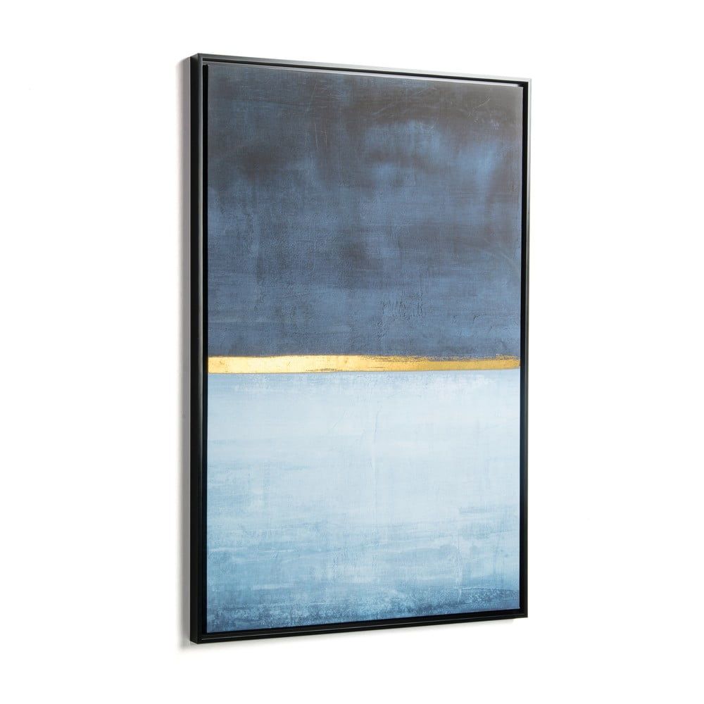 Modrý obraz v ráme La Forma Abstract, 60 x 90 cm - Bonami.sk