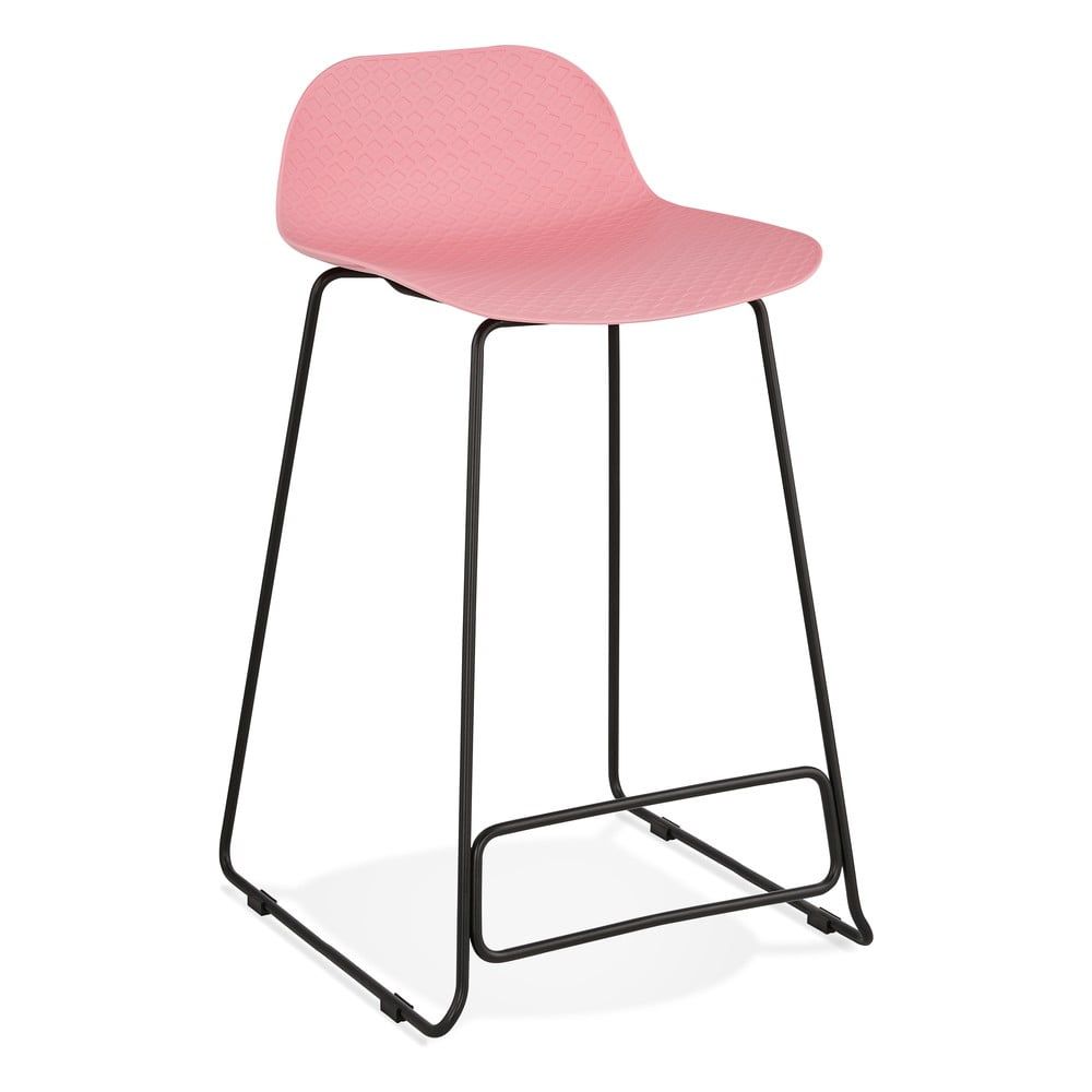 Ružová barová stolička Kokoon Slade Mini, výška sedu 66 cm - Bonami.sk