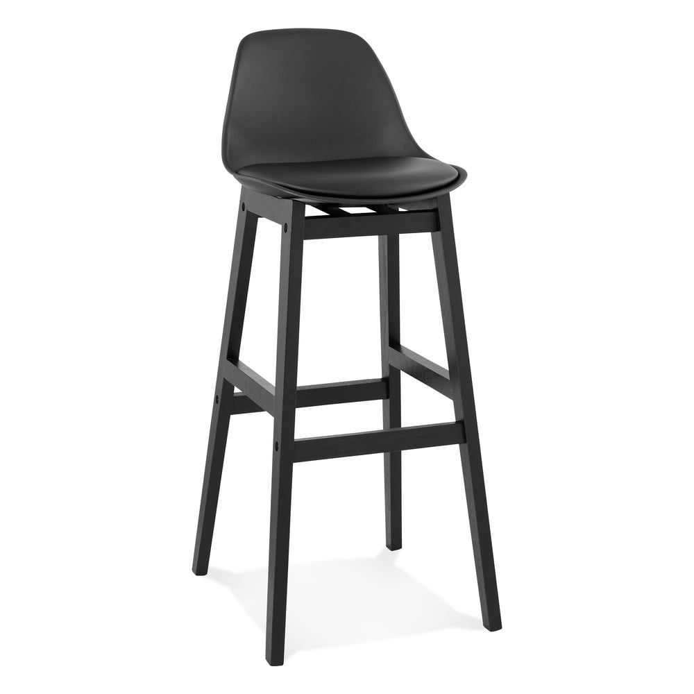 Čierna barová stolička Kokoon Turel, výška sedu 79 cm - Bonami.sk