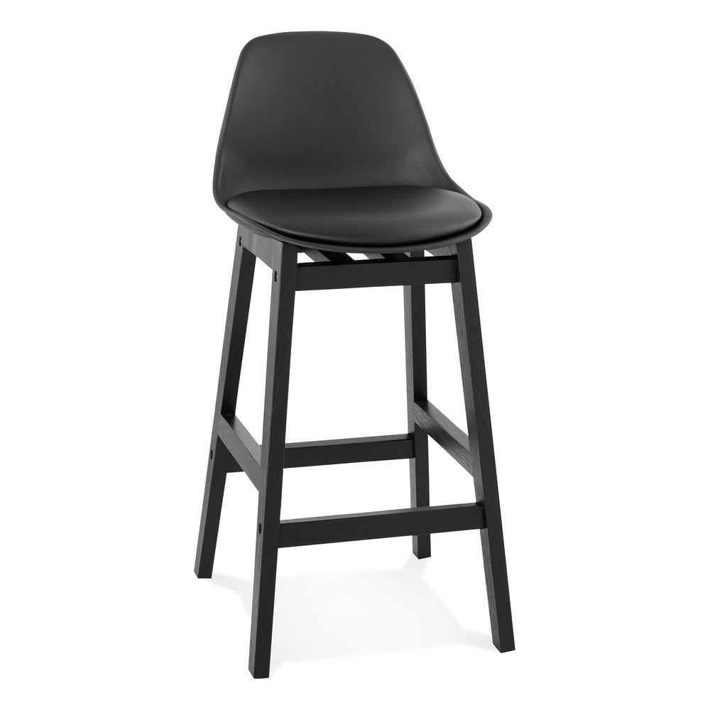 Čierna barová stolička Kokoon Turel, výška sedu 64 cm - Bonami.sk