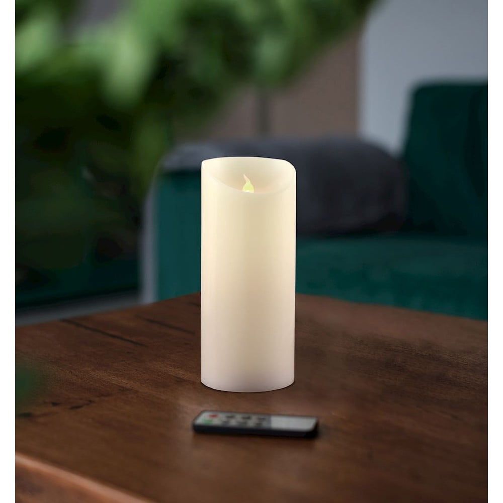 LED sviečka s diaľkovým ovládačom DecoKing Wax, výška 15 cm - Bonami.sk