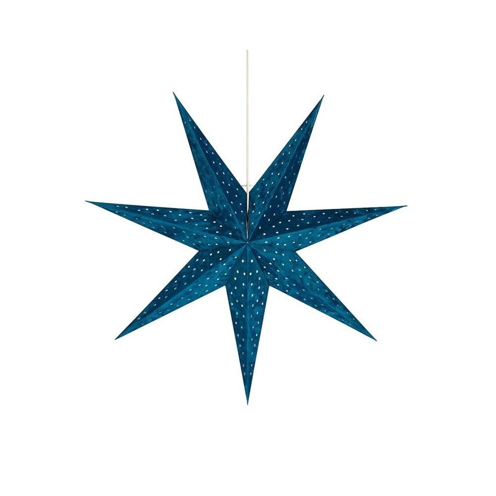 Modrá svetelná dekorácia Markslöjd Velours, výška 75 cm - Bonami.sk