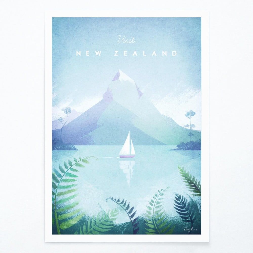 Plagát Travelposter New Zealand, A2 - Bonami.sk