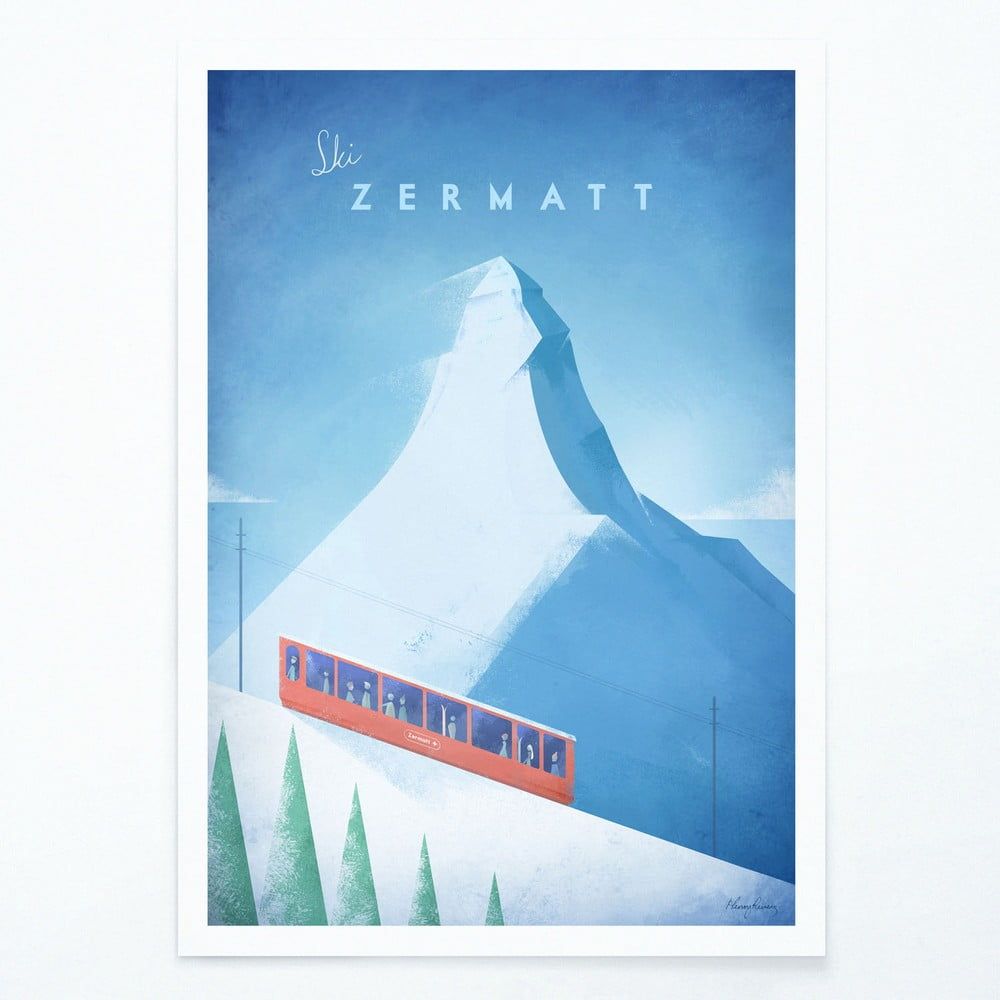 Plagát Travelposter Zermatt, A2 - Bonami.sk