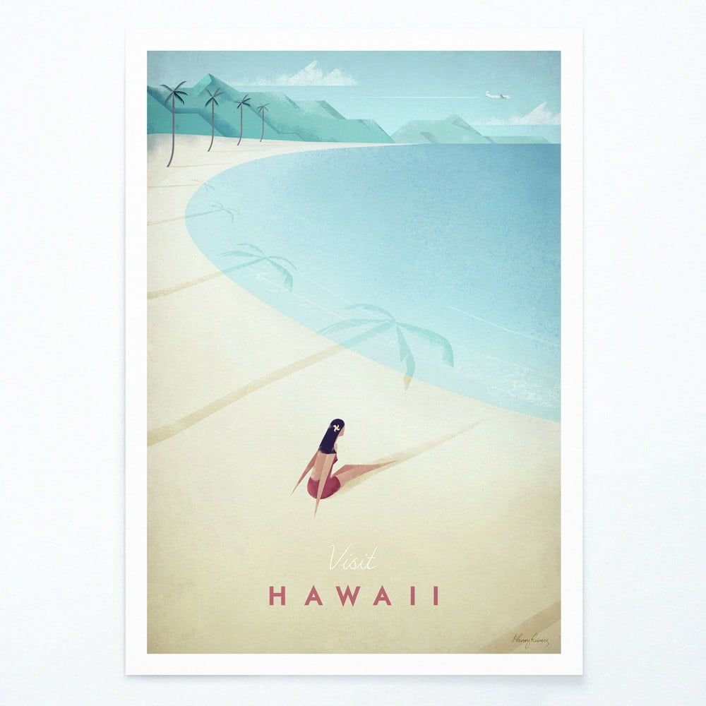 Plagát Travelposter Hawaii, A2 - Bonami.sk