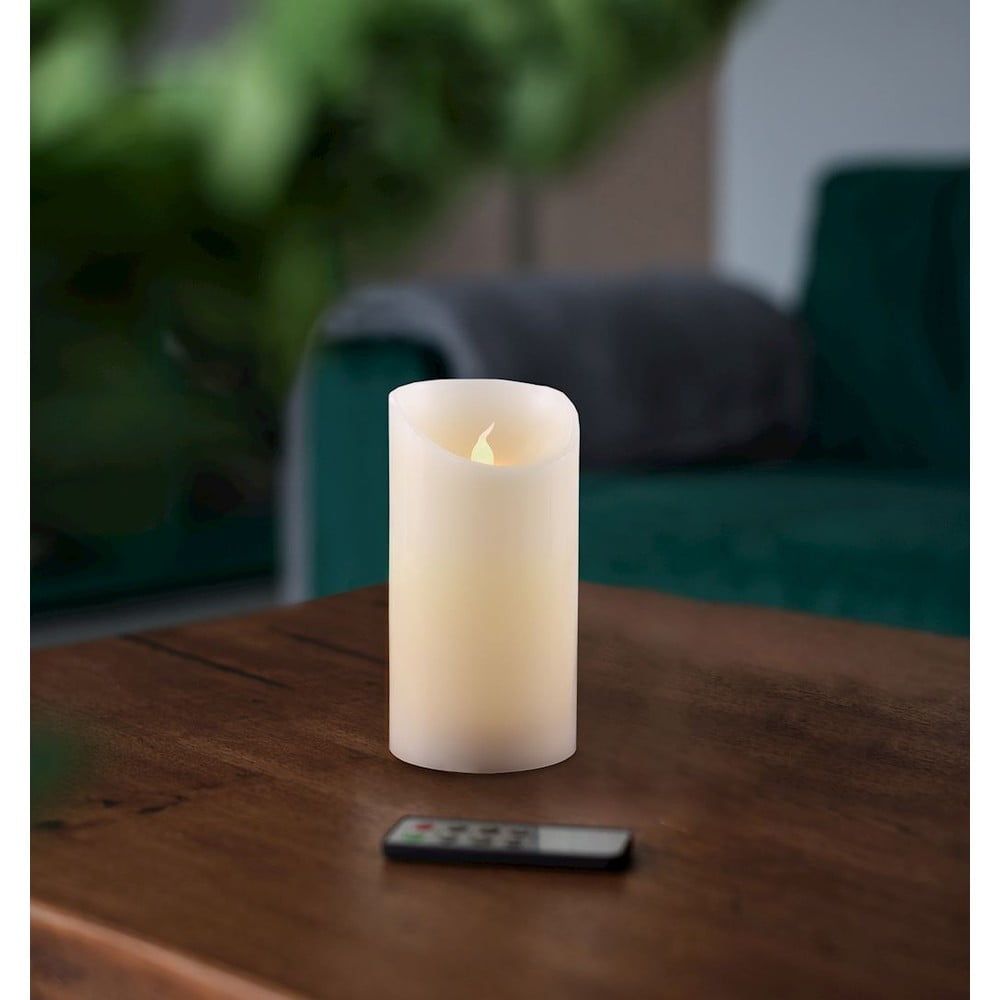 LED sviečka s diaľkovým ovládačom DecoKing Wax, výška 12,5 cm - Bonami.sk